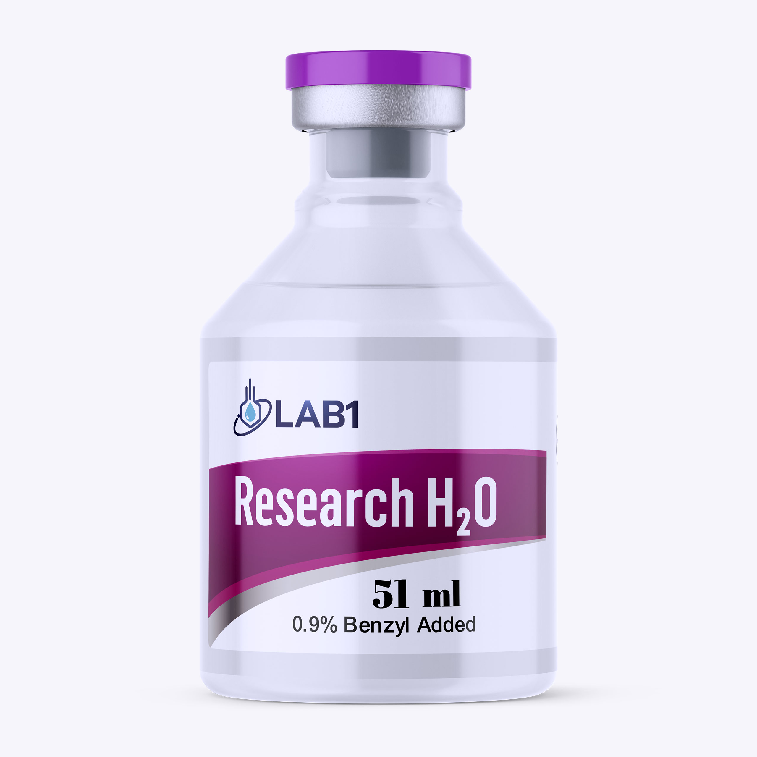 Research H2O laboratory vial by Lab1X, 51 ml